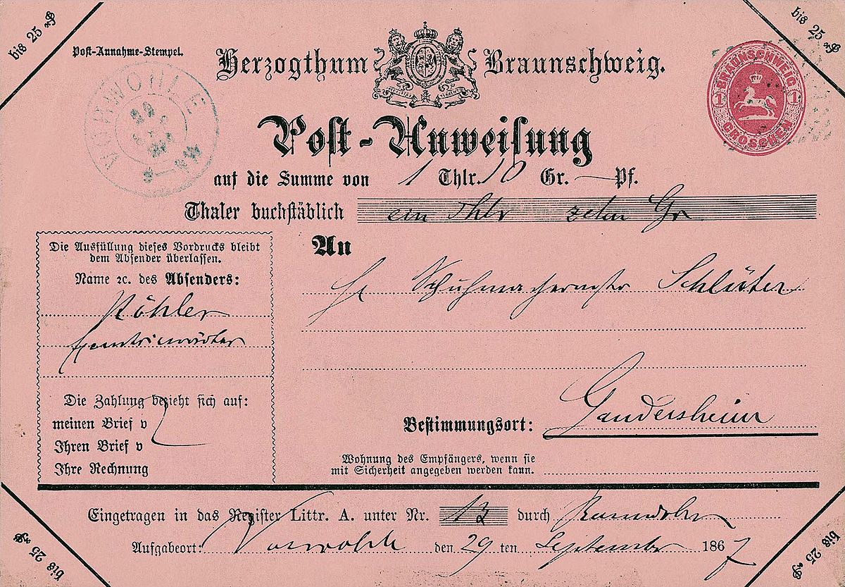 Money Order Wikipedia - 